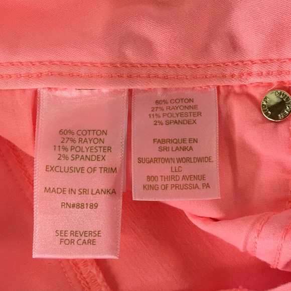 Lilly Pulitzer Cheeky Melon Worth Sateen Skinny-2 - Picture 8 of 8